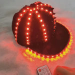 Carica e avvia il video nel visualizzatore di galleria, Adult Girl LED Party Flashing Jazz Hat Sequins Cap Sports Fitness Bike Birthday Gift Glow Wedding Party Supplies Gift
