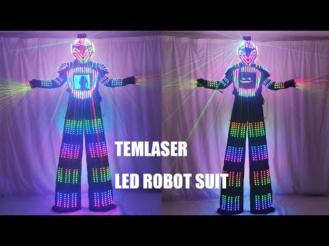ركائز LED روبوت الملابس ركائز ووكر الخفيفة يناسب الروبوت Kryoman ديفيد غيتا مع قفازات ليزر خوذة