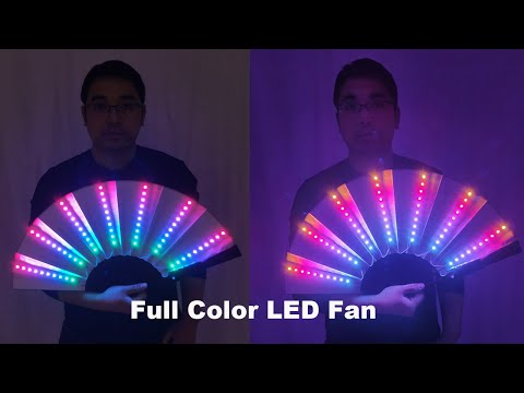 Vollfarbige LED-Lüfter Bühnenleistung Tanzlichter Lüfter Über 350 Modi Ultraleichtflugzeuge Unendliche Farben Rave Club EDM Music Party