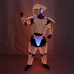 Laden Sie das Bild in den Galerie-Viewer.Nachtclub LED Roboter Kostüme Kleidung LED Anzug Lichter leuchtenden Bühne Tanz Performance Show Kleid
