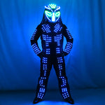 Load image into Gallery viewer, Future LED Lumious Robot Suit Stage Performance Light Up Costume Helmet Clothing Bar Nightclub
