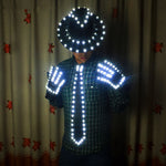 Laden Sie das Bild in den Galerie-Viewer.LED Kostüm Kleidung festliche Party liefert LED Bühne tragen LED Anzug für Michael Jackson Jacke Cosplay Kostüm
