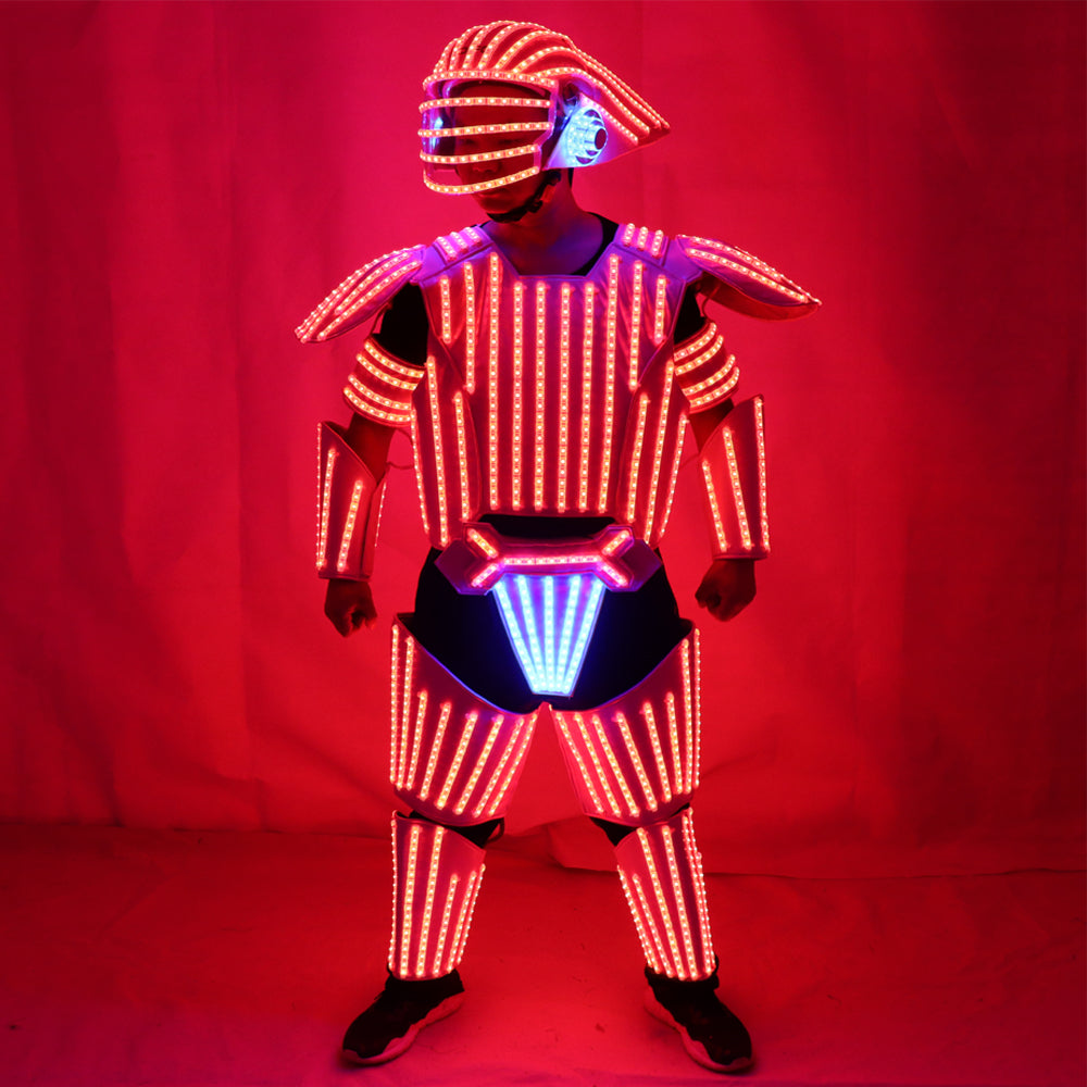 Nachtclub LED Roboter Kostüme Kleidung LED Anzug Lichter leuchtenden Bühne Tanz Performance Show Kleid