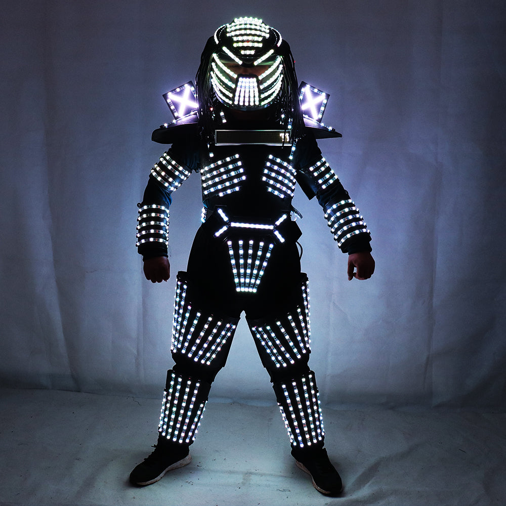 I vestiti di costumi di robot CONDOTTI hanno CONDOTTO luci il vestito di mostra di prestazione di ballo di stadio luminoso per club di notte