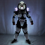 تحميل الصورة في عارض المعرض ،LED Robot Costumes ملابس LED Lights المرحلة المضيئة أداء الرقص عرض فستان للنادي الليلي
