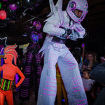 Laden Sie das Bild in den Galerie-Viewer.Full Color Smart Pixels LED Robot Suit Costume Clothes Stilts Walker Costume LED Lights Luminous Jacket Stage Dance Performance
