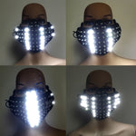 Load image into Gallery viewer, LED Glowing Light Masks Hero Face Guard PVC Masquerade Party Halloween Birthday LED Masks
