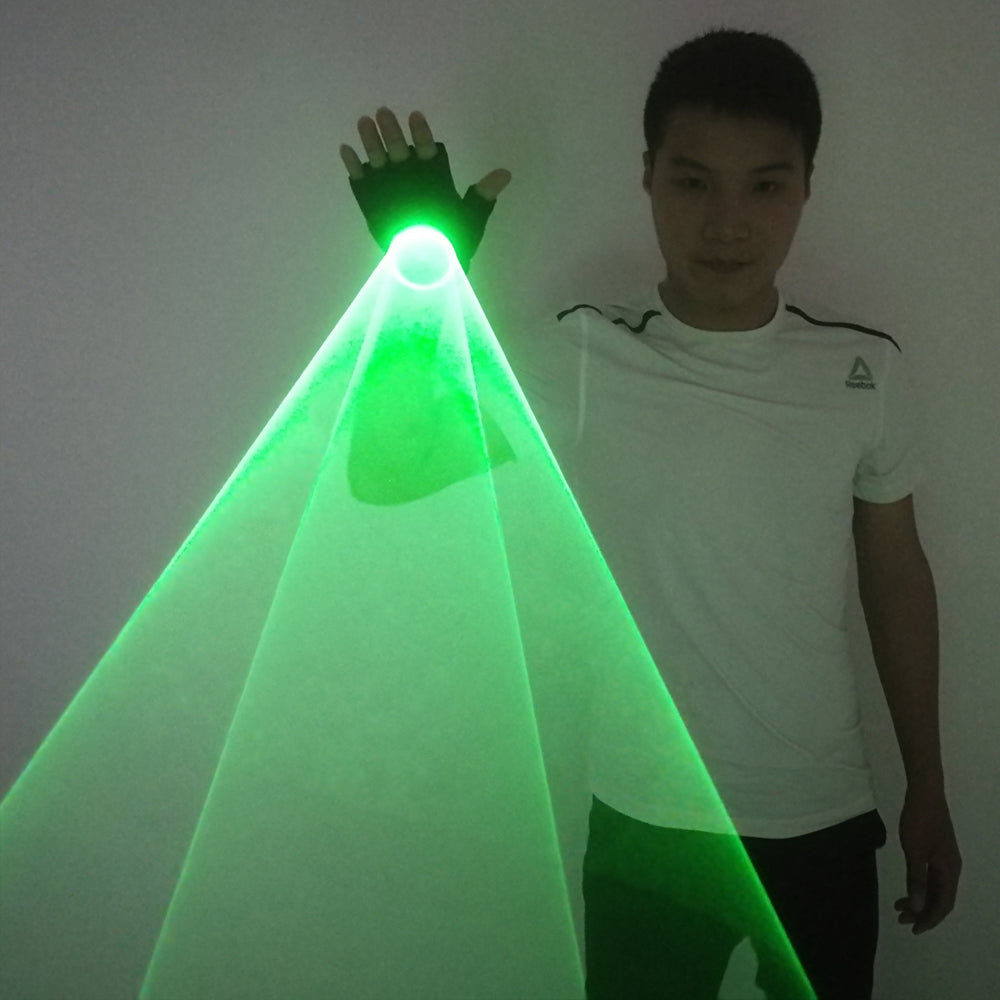 Green Laser Whirlwind Cañón láser de mano para DJ Dancing Club Láser giratorio Guantes Light Pub Party Laser Show
