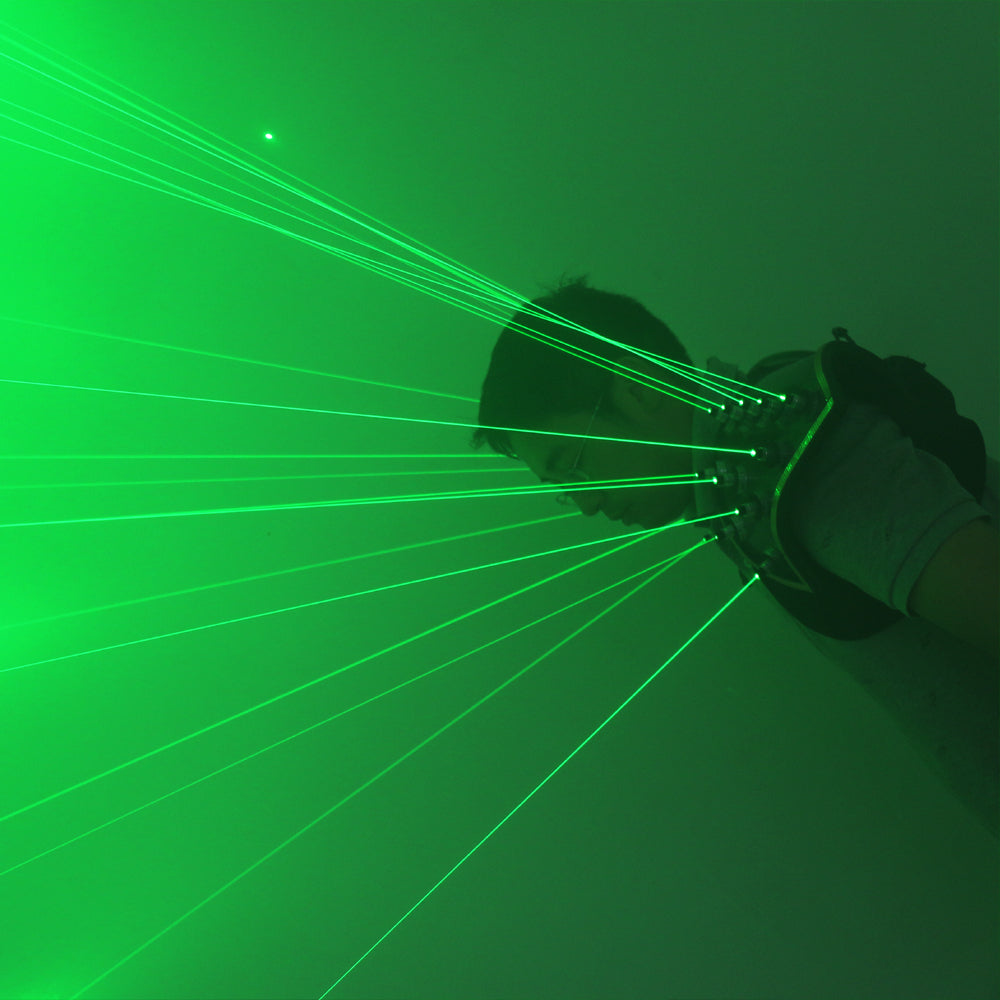 Verde Laser Suit LED Vest Luminous Waistcoat 532nm Guanti laser verdi per Laser Show