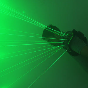 Láser verde Traje de LED Chaleco Chaleco Luminoso 532nm Láser Verde Guantes Gafas Para Láser de Mostrar la