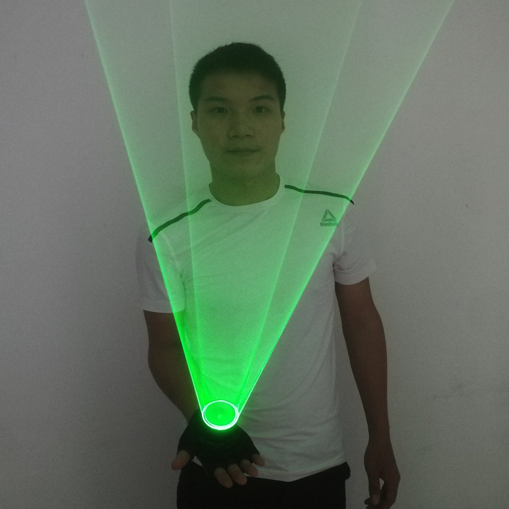 Grüne Laser Wirbelwind Handheld Laser Kanone für DJ Dancing Club rotierende Laser Handschuhe Licht Pub Party Laser Show