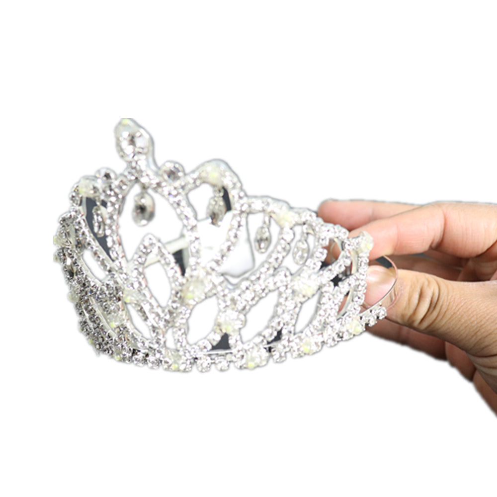 Blinking Hair Band LED Crown Headband Flashing Luminous Headwear Supplies Rhinestone Crown