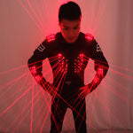 Carica l&#39;immagine nel visualizzatore di Gallery, Gilet LED rosso Abbigliamento LED, costume robot laser Costumi uomo laser per artisti di night club
