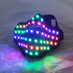 Load image into Gallery viewer, LED RGB Mutilcolor Light Mask Hero Face Guard DJ Mask Party Halloween Birthday LED Colorful Masks for Show
