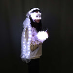Carica l&#39;immagine nel visualizzatore di Gallery, Ghirlande luminose a LED Velo Festival musicale Festival Velo Ornamenti per capelli principessa
