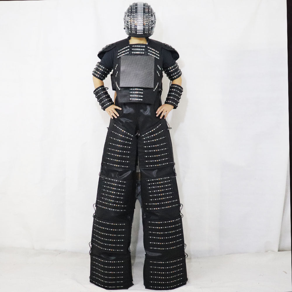 LED Light Robot Costume Clothing Traje De Robot LED Stilts Walker Suit Jacket Event Kryoman Costume