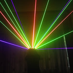 Carica l&#39;immagine nel visualizzatore di Gallery, Guanti laser RGB con guanti da 7 pezzi Laser 3Green 2Red 2Violet Blue Stage per DJ Club Party Show
