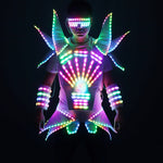 Laden Sie das Bild in den Galerie-Viewer.Full Color LED Robot Suit Technology Futuristic Stage Performance Catwalk Stage Dance Event Evening for DJ Bars Party Music Show
