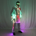 Load image into Gallery viewer, Full Color Smart LED Court Suit Europe Style Court Marshal Clothing Groom Wedding Mens Suits Light EDM Music Party Stage Singer
