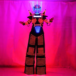 Laden Sie das Bild in den Galerie-Viewer.LED-Licht Roboter-Anzüge Kleidung LED-Stelzen Walker Kostüm LED-Roboter-Anzüge Party Ballsaal-Disco-Nachtklub-Stadiums-Roboter Kleid Zeigen
