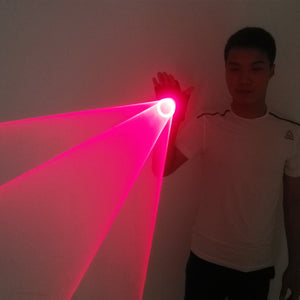 Red Rotating Laser Gloves Whirlwind Handheld Laser Cannon DJ Dancing Club Tunnel Effect Vortex Laser Glove LED Light