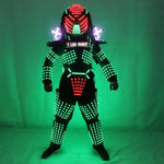 Laden Sie das Bild in den Galerie-Viewer.LED-Roboterkostüme Kleidung LED-Leuchten Leuchtendes Bühnen-Tanz-Performance-Showkleid für den Nachtclub
