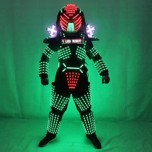 LED Robot Costumes Vêtements LED Lumières Lumineux Stage Dance