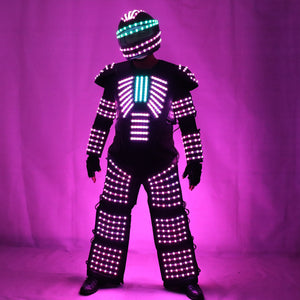 LED Robot Costume Robots Clothes DJ Traje Party Show Glow Suits for Dancer Party Performance Electronic Music Festival DJ Show