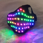 Carica l&#39;immagine nel visualizzatore di Gallery, LED RGB Mutilcolor Light Mask Hero Face Guard DJ Mask Party Halloween Compleanno LED Colorful Masks for Show
