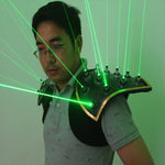Load image into Gallery viewer, Green Laser Suit LED Vest Luminous Waistcoat 532nm Green Laser Gloves Glasses for Laser Show

