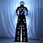 تحميل الصورة في عارض المعرض ،Full Color Pixel  Stilts Walker  LED Suit  LED Robot Costume Clothes Helmet Laser Gloves CO2 Gun Jet Machine
