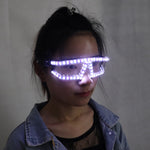 Load image into Gallery viewer, Fashion Christmas LED Glasses, Laser Stage Props Night Club Super Bright LED Glasses Event Party Supplies
