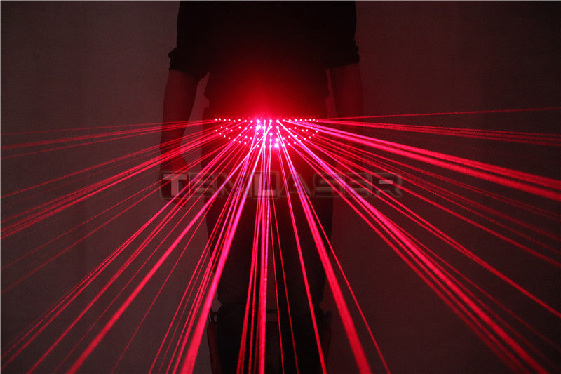 Red Laser Waistband Belt Led Girdle per Glowing Gloves Occhiali Di Natale Halloween Nightclub EDM Festival Performance