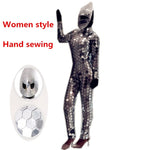 Load image into Gallery viewer, Mirror Costume Women Men Mirror Dress Stage Costume Ds Party Performance Nightclub Jumpsuit

