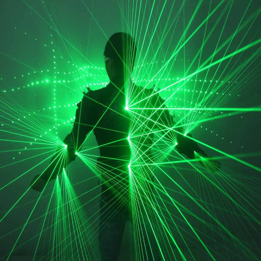 Grüne Laser-Weste LED-Kleidung Laser Anzüge Laser Man Kostüme Für Nachtclub-Performer