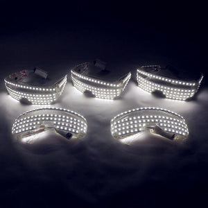 LED Lunettes Lumineuses Halloween Party Light Up Eye wear pour LED Croissance Lumière Performance Stage Costume Vêtements