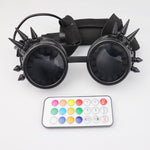 Charger l&#39;image dans la galerie, Pixel Pro LED Goggles Kaleidoscope Lenses Over 350 Modes Intense Lights
