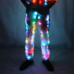 Charger l&#39;image dans la galerie, Unisex LED Flash Light Up Rave Jacket Sport Outwear Party Costume Fancy Long Sleeve Zipper Zippé Pocket Glowing Clothes
