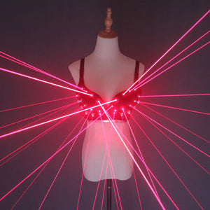 Mode rot Laser leuchtende Sexy Lady BH Laser Show Bühne Kostüme für Sängerin Tänzerin Nachtclub Performer
