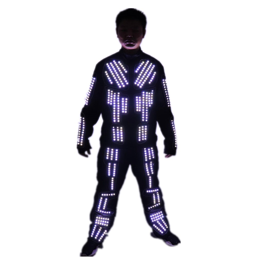 LED Robot Costume  LED Dance Performance  Luminous Clothing LED Suits for Men Women DJ Show Light Clothing