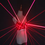 Laden Sie das Bild in den Galerie-Viewer.Mode rot Laser leuchtende Sexy Lady BH Laser Show Bühne Kostüme für Sängerin Tänzerin Nachtclub Performer
