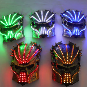 Led Luminous Halloween Ghosts Mask Illuminate Stage Performance Headwear Green Laser LED Glasses Party Masquerade Masks