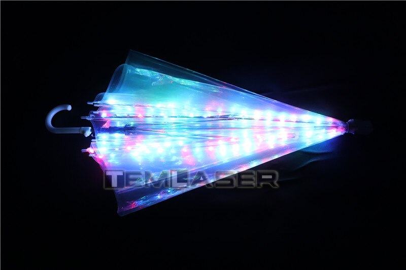 LED Luminous Umbrella Fluoreszierender Tanz Luminous Umbrella Bühnenperformance Kostüme Licht Requisiten Große Tanzperformance