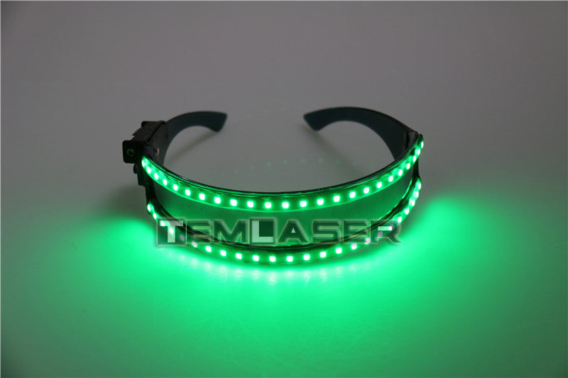LED Occhiali Laser Guanti per Nightclub Nerformers Party Dancing Glowing Spiderman Mask Occhiali