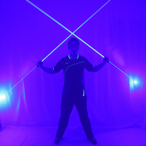 Mini Dual Direction Blue Laser Sword for Laser Man Show Double Headed Wide Beam Red and Green Pedal Laser Show Props