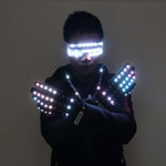 تحميل الصورة في عارض المعرض ،Flashing Gloves Glow 360 Mode LED Rave Light Finger Lighting Mitt Party Supplies Glowing Up Glove Glasses Party Decor
