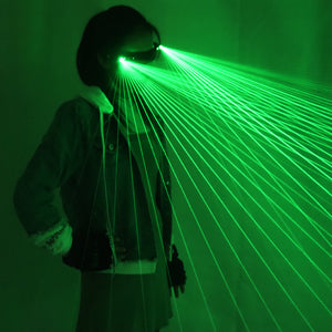 Occhiali laser verdi Light Dancing Stage Show DJ Club Party Guanti verdi Show Laserman Multi Travi