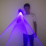 Carica l&#39;immagine nel visualizzatore di Gallery, Blu Laser Rotante Guanti PalminO Laser CannonLED Palm Gyro Light Light Pub Party Laser Show
