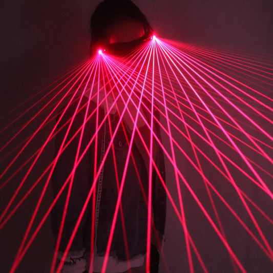 Guanti LED Red Laser 650nm per pub club DJ Spettacoli con occhiali LED Laser ROSSO