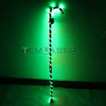 Carica l&#39;immagine nel visualizzatore di Gallery, LED Crutch Light Up Cane Belly Dancing Flashing White Canes Women Men Jazz Dance For Stage Performance Party As Gift
